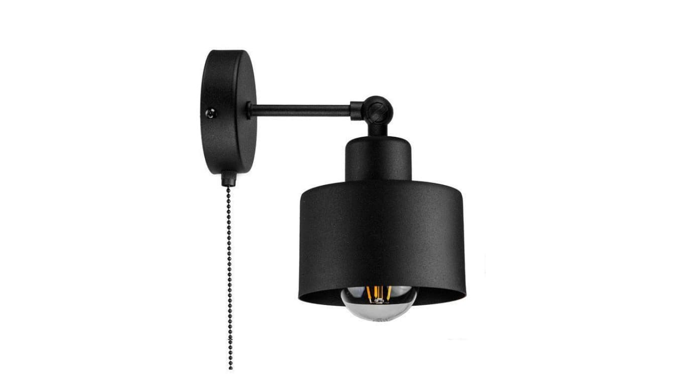 

Lampa LOFT ABI K4W czarna 1xE27 kinkiet