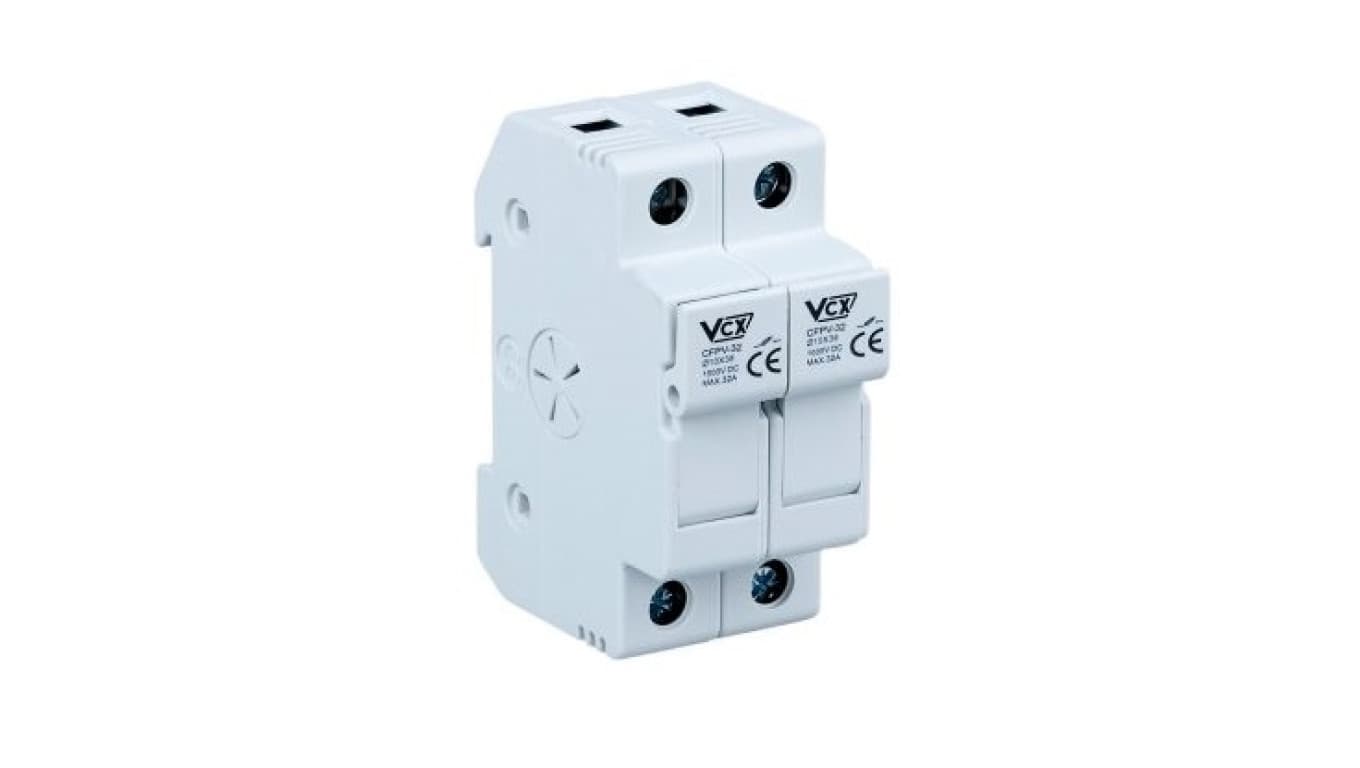

Podstawa bezpiecznikowa 2P PV 32A 1000V DC 10x38mm
