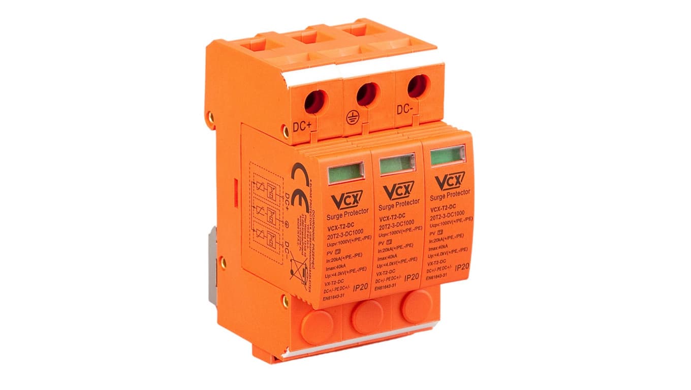 

Ogranicznik przepięć PV 1000V DC Typ 2 C 3P