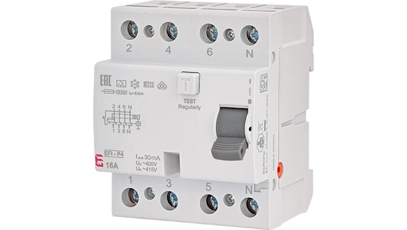 

Wyłącznik różnicowoprądowy 4P 32A 0,03A EFI-P4 AC 32/0.03 002061617