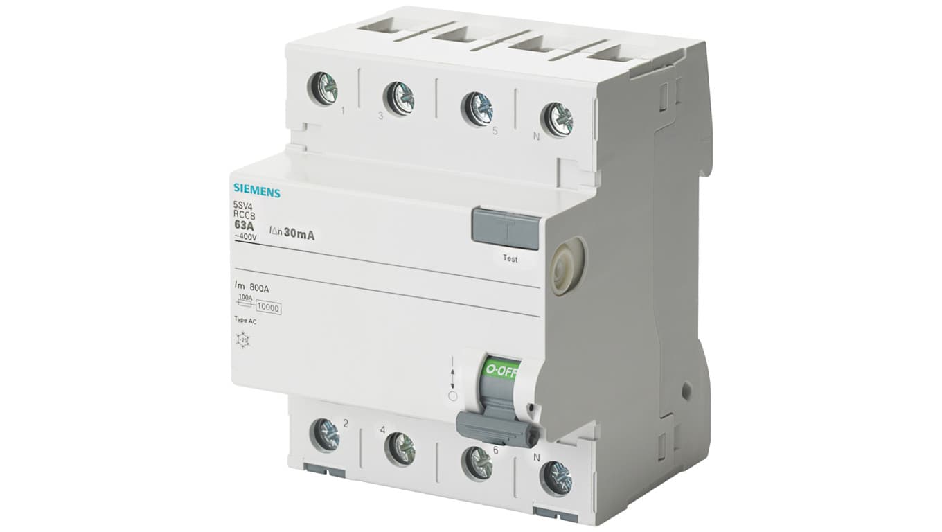 

Wyłącznik różnicowoprądowy 4P 25A 0,3A Typ AC 300 mA 400V SENTRON 5SV4642-0