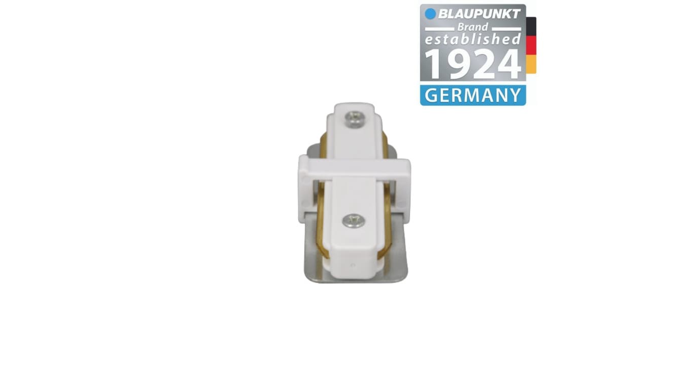 

Blaupunkt Konektor do szyn 1-fazowych Prosty biały, BLAUPUNKT-KP1W