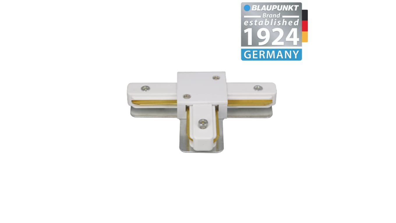 

Blaupunkt Konektor do szyn 1-fazowych T biały, BLAUPUNKT-KT1W