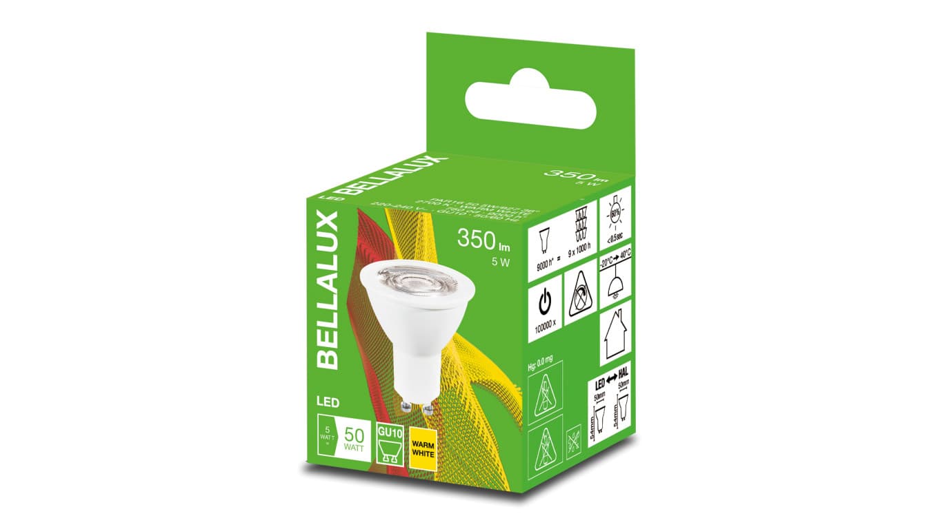 

Żarówka LED GU10 5W ECO LED PAR16 50 36st. 827 350lm 2700K 4058075483453