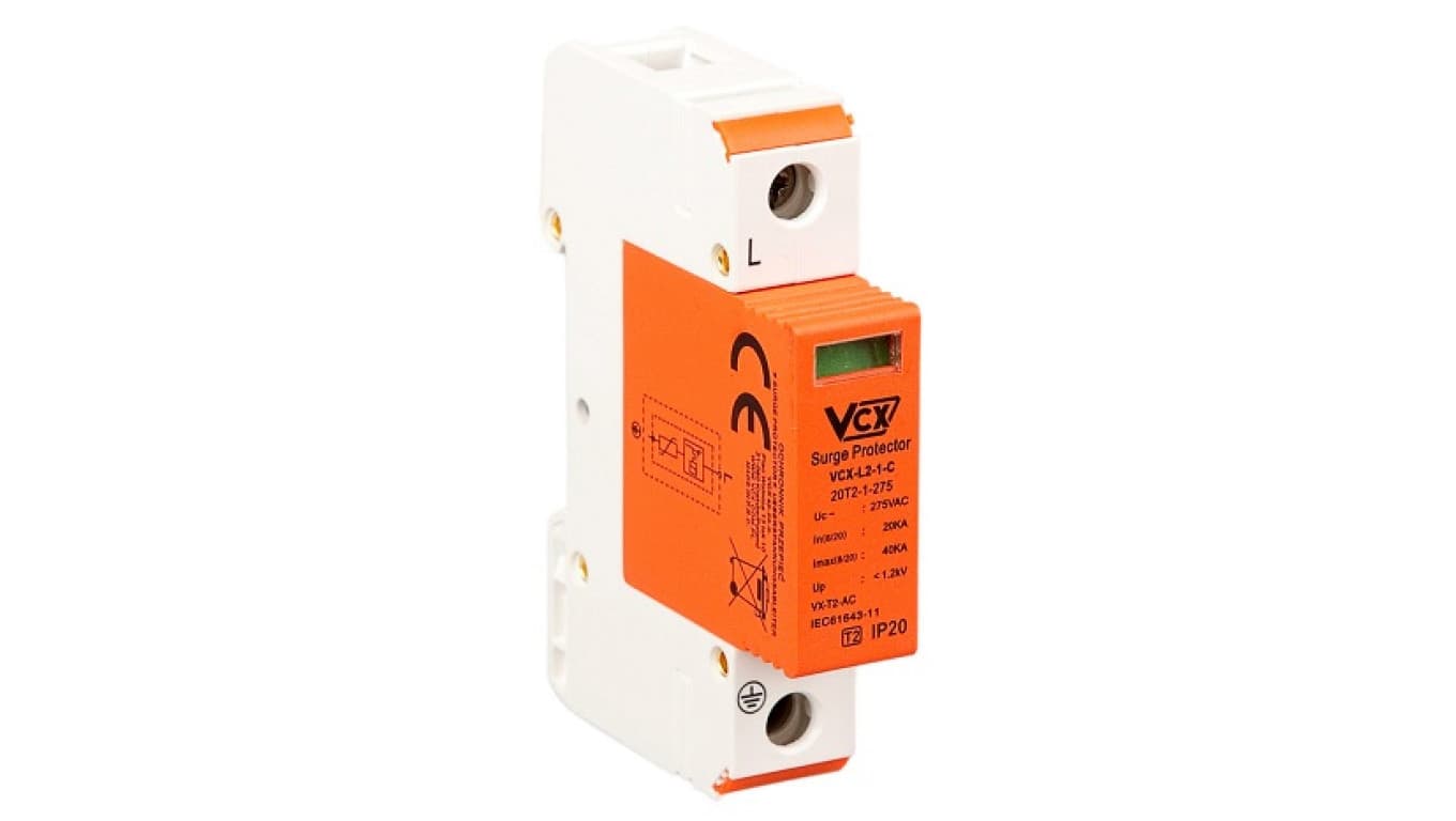

Ogranicznik przepięć C 1P Typ 2 20-50kA 1,2kV