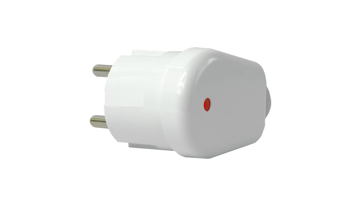 

Wtyczka kątowa 2P+Z, 16A z podświetleniem biała WT-16/S BI /WB-6/