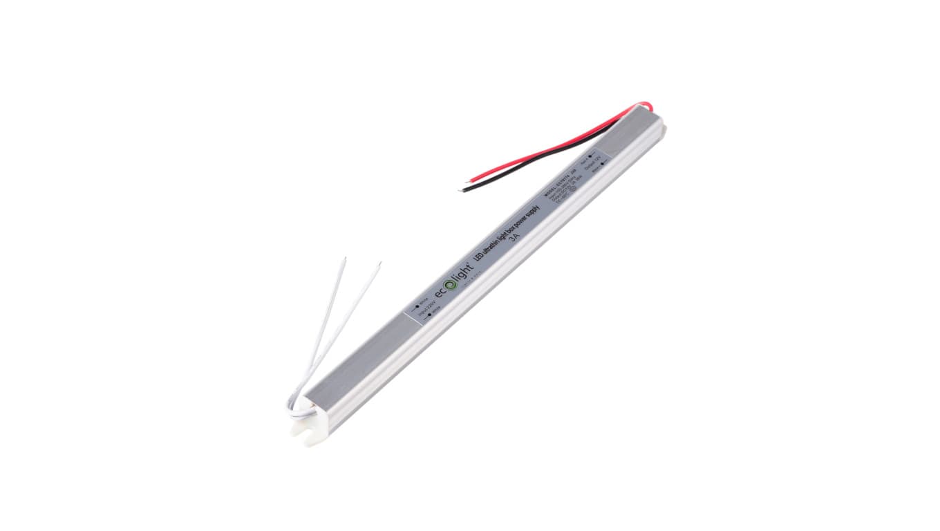 

Zasilacz LED meblowy ultra slim IP20 36W 12V 3A 260 x 18 x 17 mm EC79774