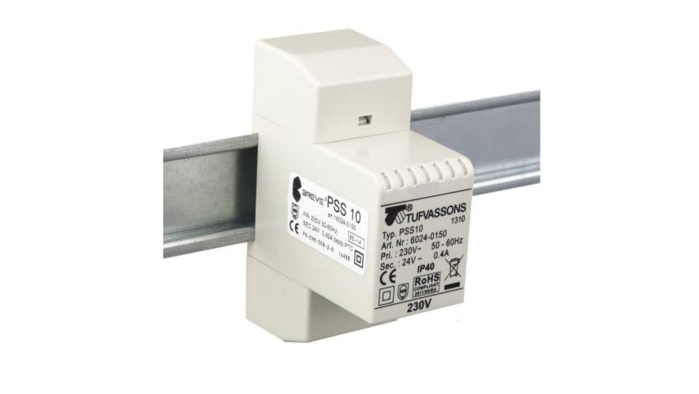

Transformator 1-fazowy modułowy PSS 10T 10VA 230/12V 16009-0097