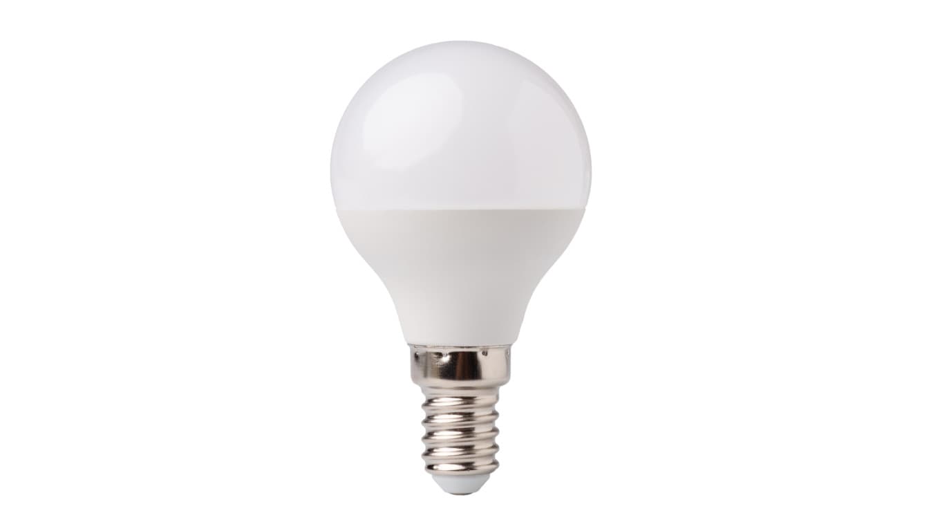 

Żarówka LED kulka E14 5W 450lm Barwa Ciepła 3000K EC79333