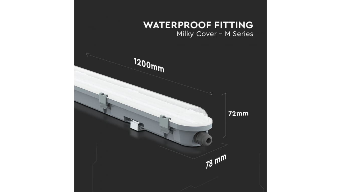 

Oprawa hermetyczna LED 36W 6400K 4320lm IP65 120cm IK06 Dioda SAMSUNG 3 Lat Gwarancji 20206