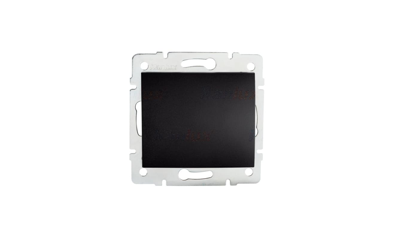

LOGI Łącznik jednobiegunowy 10AX 250V 021000142 czarny mat 33615