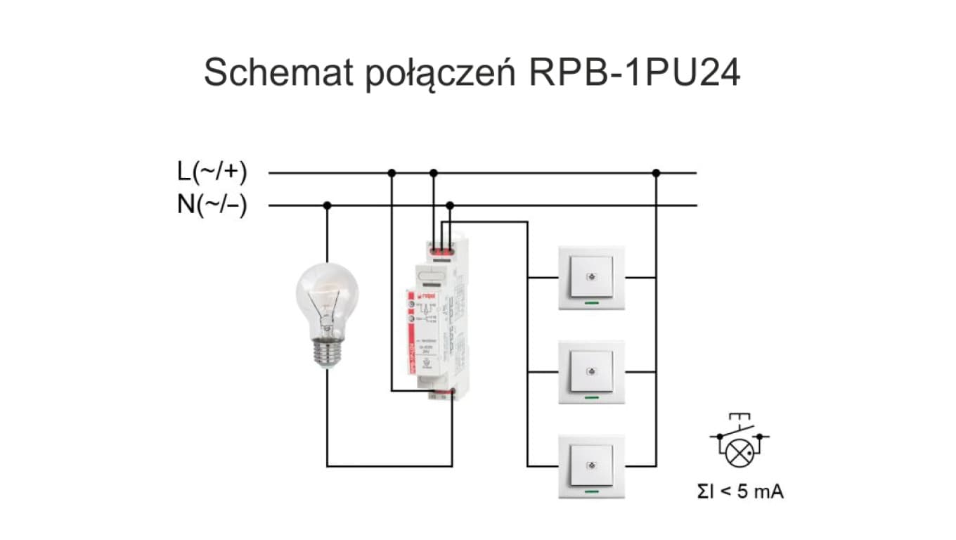 

Przekaźnik bistabilny 1P 16A 24 VAC/DC RPB-1P-U24 864383