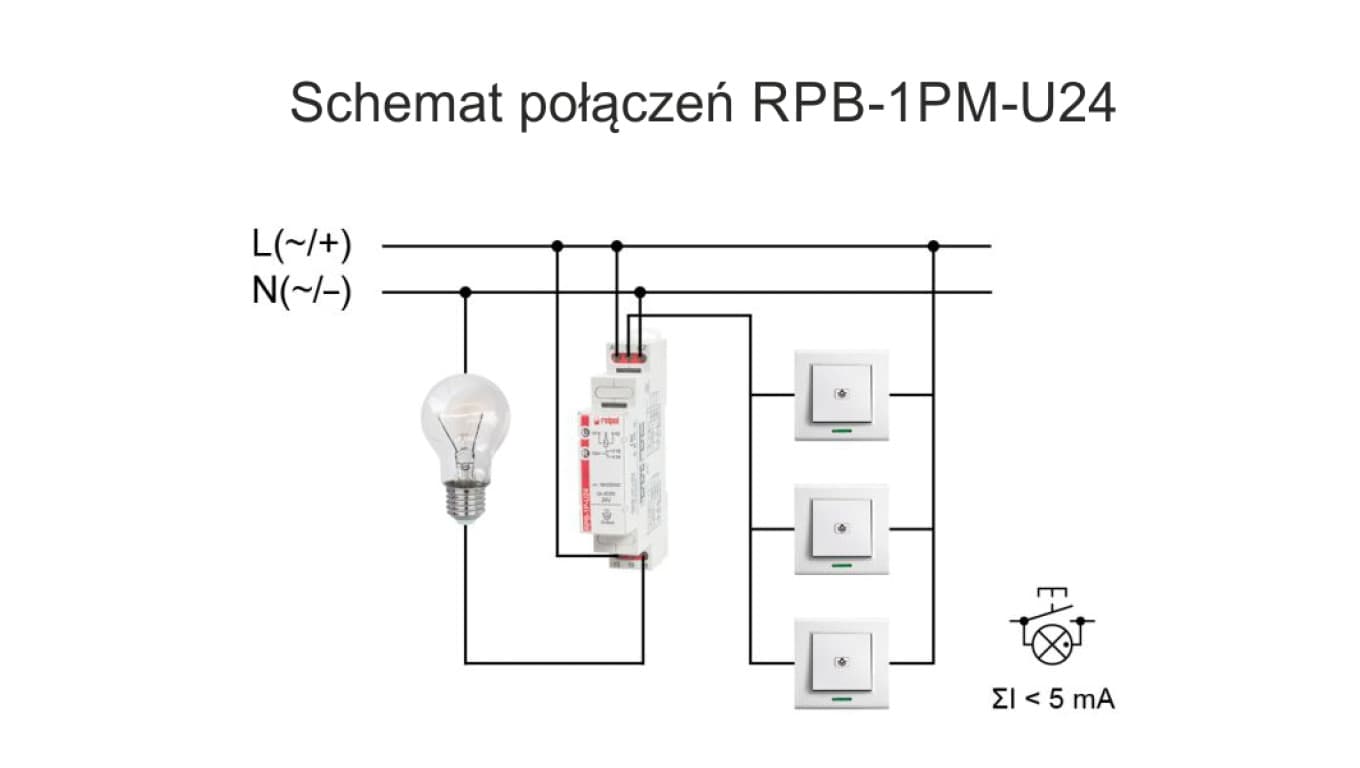 

Przekaźnik bistabilny z pamięcią 1P 16A 24 V AC/DC RPB-1PM-U24 864389