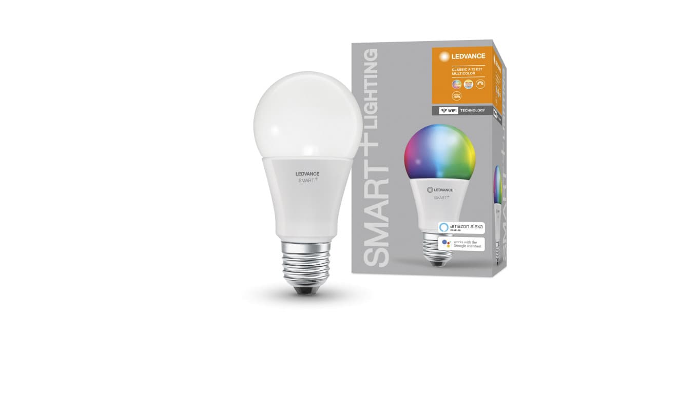 

Żarówka LED E27 9,5W SMART+ WIFI CLASSIC A75 RGBW E27 FR 1055lm 4058075485457