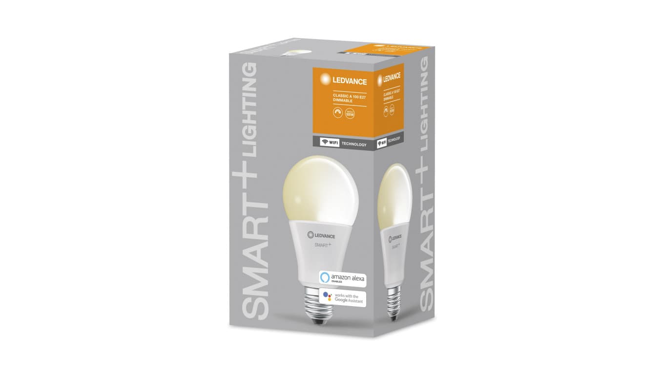 

Żarówka LED E27 14W SMART+ WIFI CLASSIC A100 DIM 2700 K E27 FR 1521lm 4058075485471