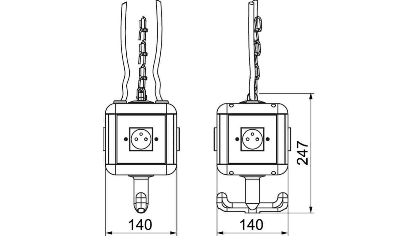 

Gniazdo wiszące 4x16A 250V VH-4 4SF 6109806