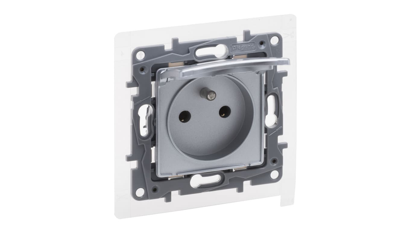 

Niloe Selection Gniazdo 2p+z IP44 16A 250V bez przesłony, zaciski śrubowe aluminium 762161