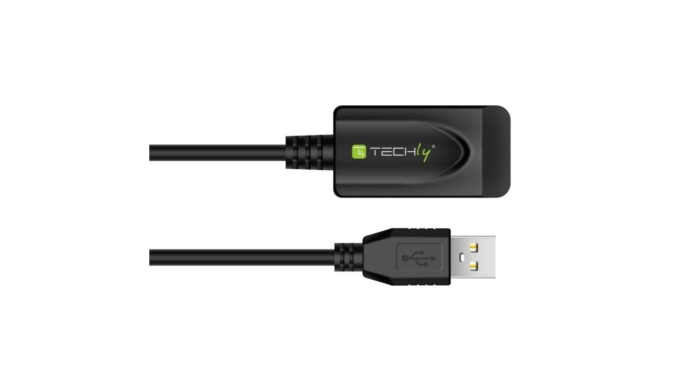 

Kabel Przedłużacz Aktywny USB 2.0 A-A M/F 5m Czarny