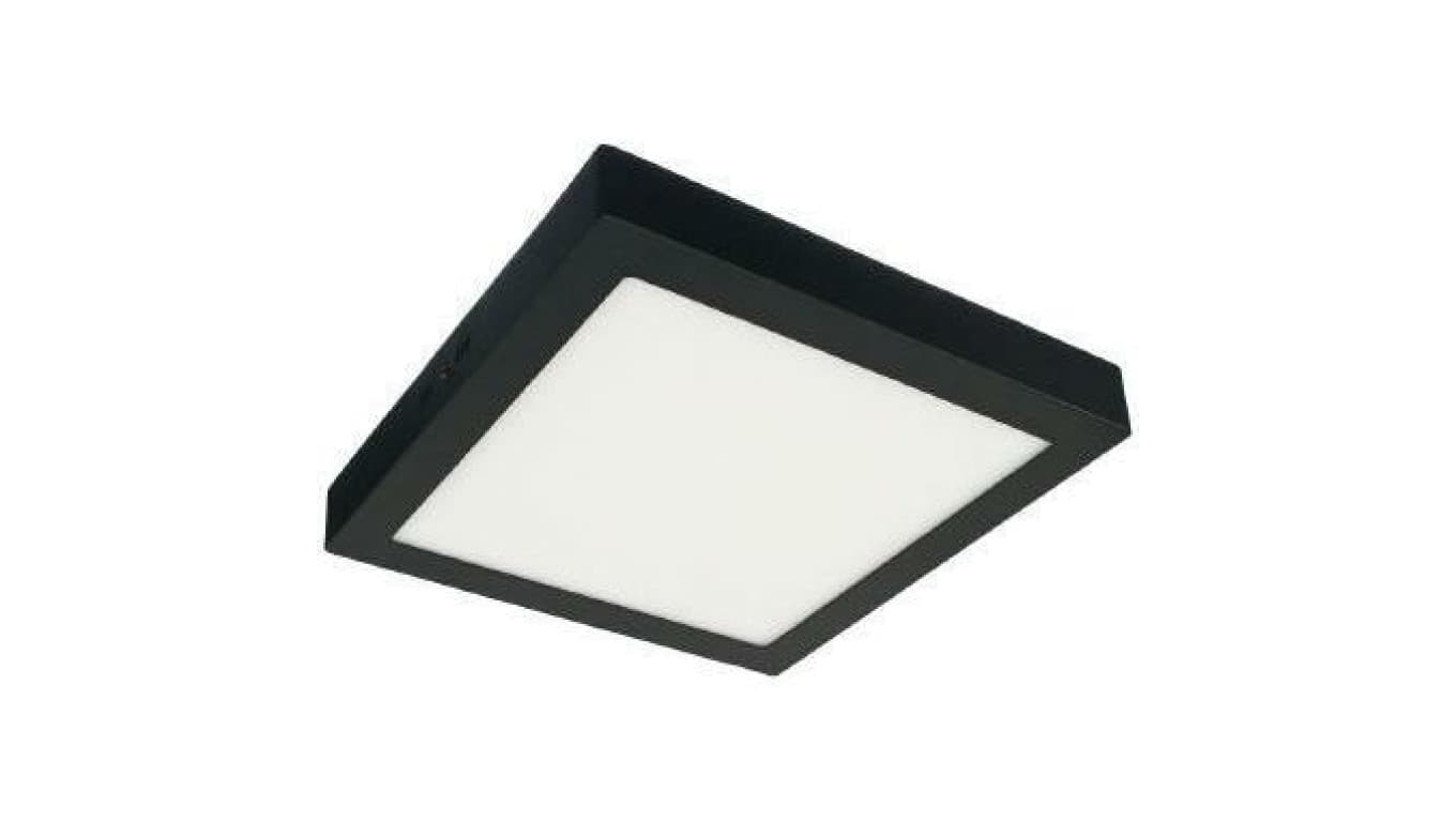 

Plafon Modesto kwadrat LED 24W czarne 2400lm 3000K aluminium