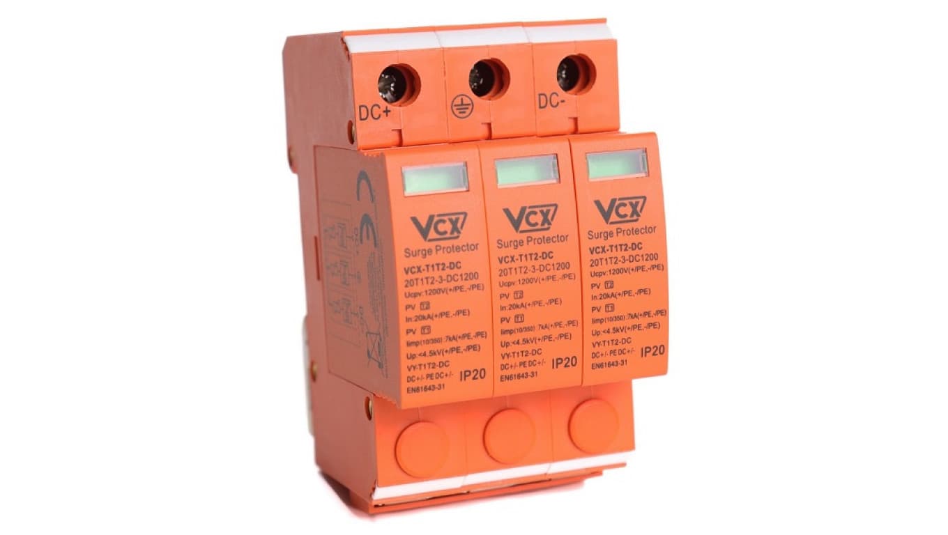 

Ogranicznik przepięć fotowoltaicznych PV DC T1T2 B+C 3P 1200V 7kA