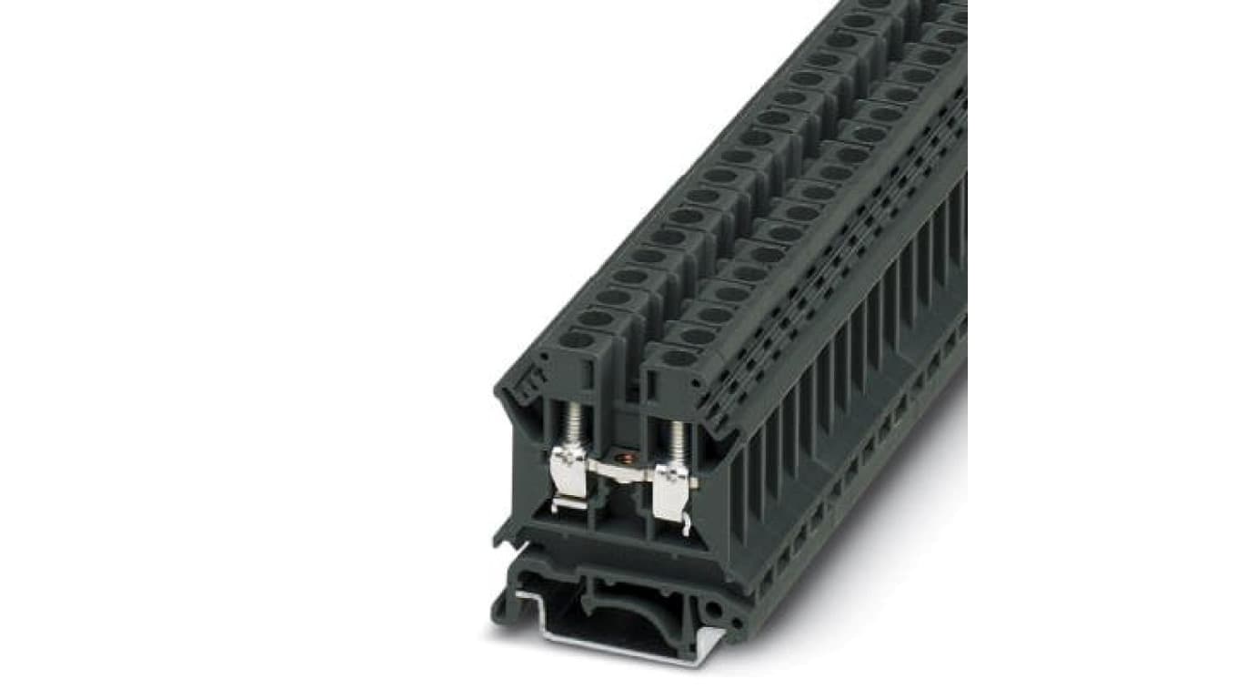 

Złączka szynowa 2-przewodowa 6mm2 41A 800V ciemno szara TB 6 I Essential 3000486