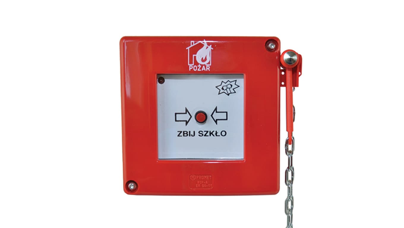 

ROP-A z młoteczkiem 1xLED czerwona migająca, styki XY, W0-ROP-A M1/2K XY CB 0
