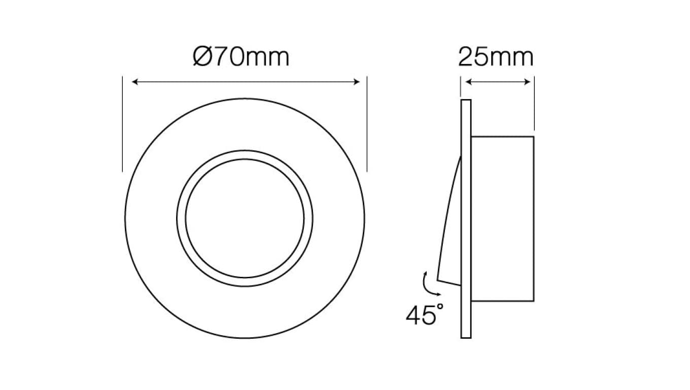 

Oprawa aluminiowa MR11 okrągła ruchoma złota szcz /244865/