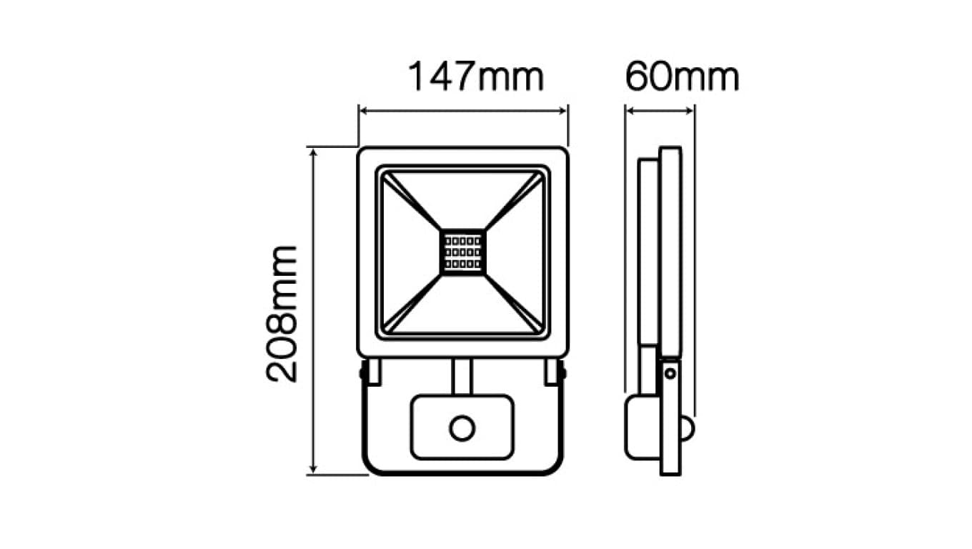 

Naświetlacz LED line PHOTON 30W 2400lm 4000K PIR /470461/