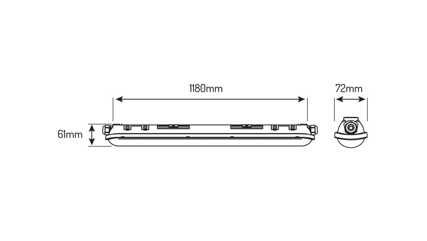 

Oprawa hermetyczna TRI-PROOF SMD2835 39W 220-240V 4000K LINKER /470706/