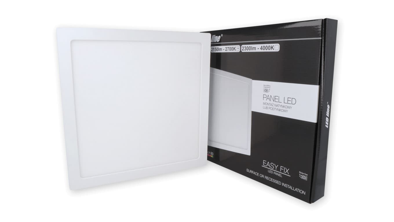 

Panel LED line kwadrat Easy Fix 24W 2150lm 2700K /249471/