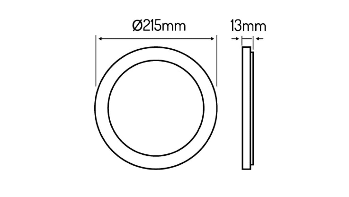 

Panel LED line okrągły Easy Fix 18W 2700K AURA /470041/