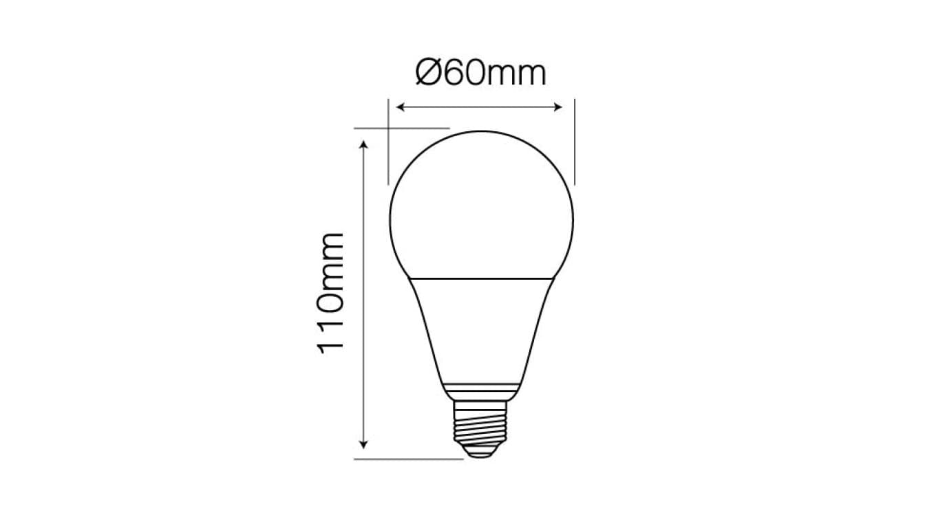 

Źródło światła LED line E27 170-250V 10W 1000LM 4000K A60 /241727/