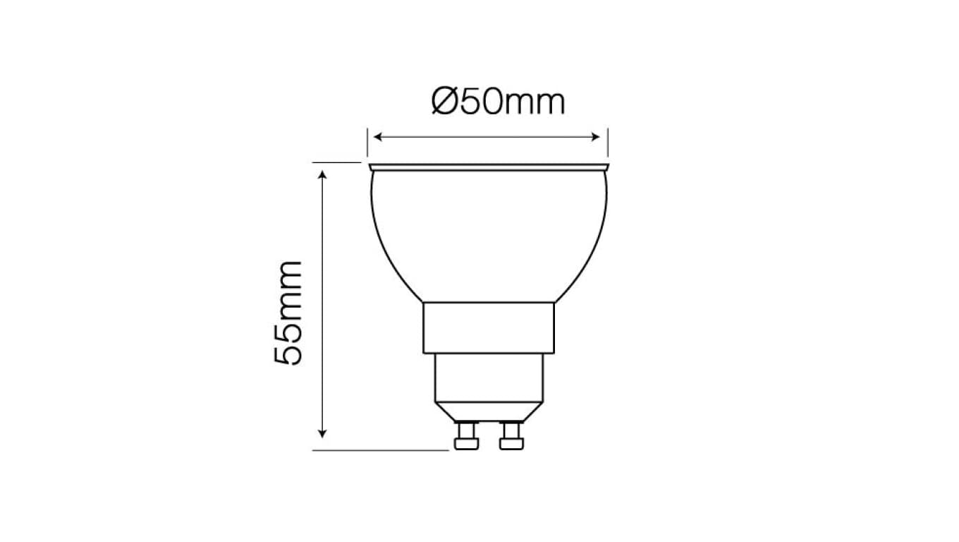 

Źródło światła LED line GU10 SMD 170-250V 7W 630lm 2700K /247613/