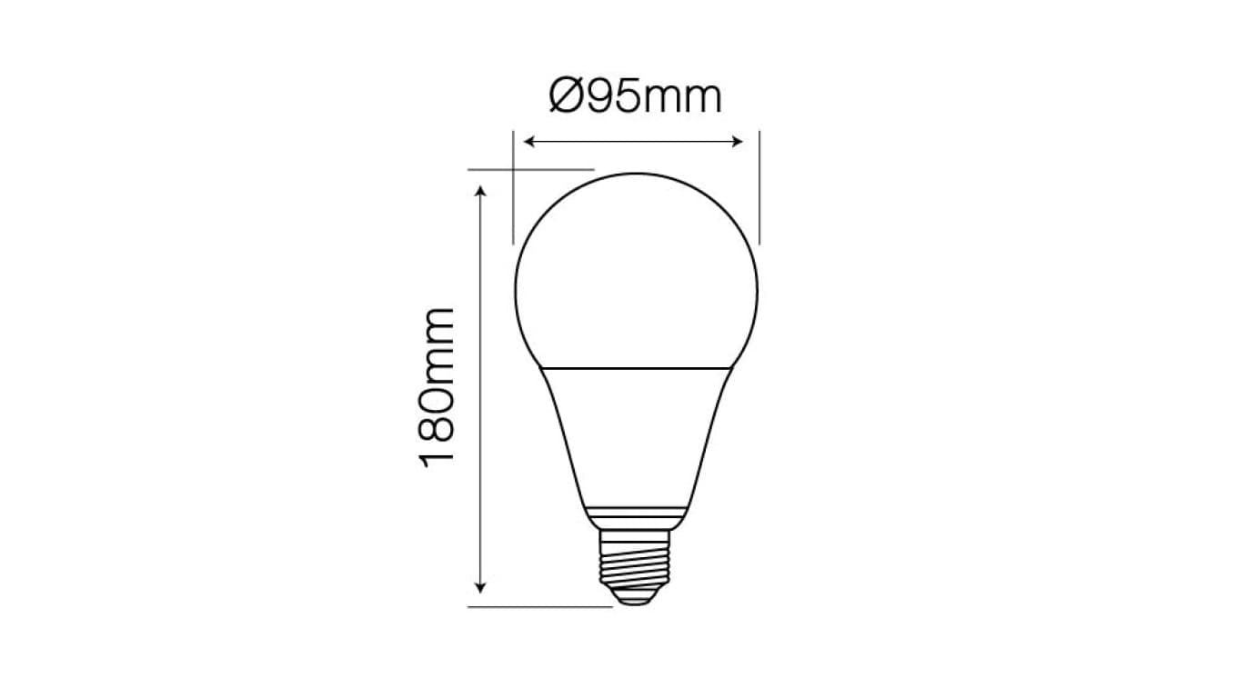 

Źródło światła LED line E27 170-250V 25W 2500LM 2700K A95 /242403/