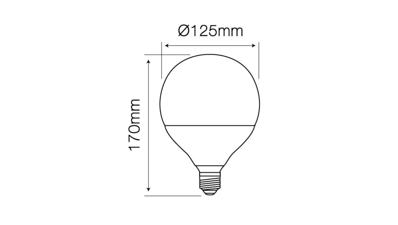 

Źródło światła LED line E27 170-250V 35W 3500LM 4000K G125 /244247/