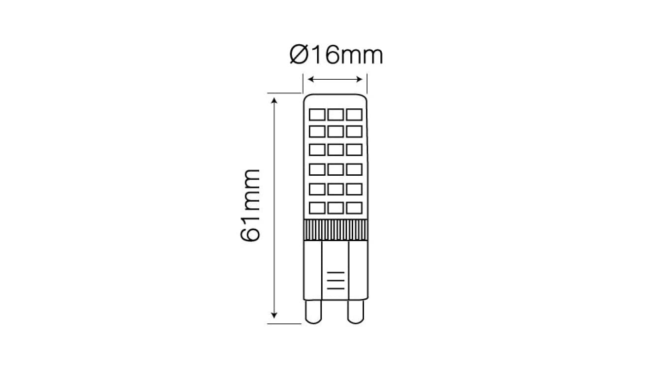 

Źródło światła LED line G9 220-240V 6W 550lm 2700K /245947/