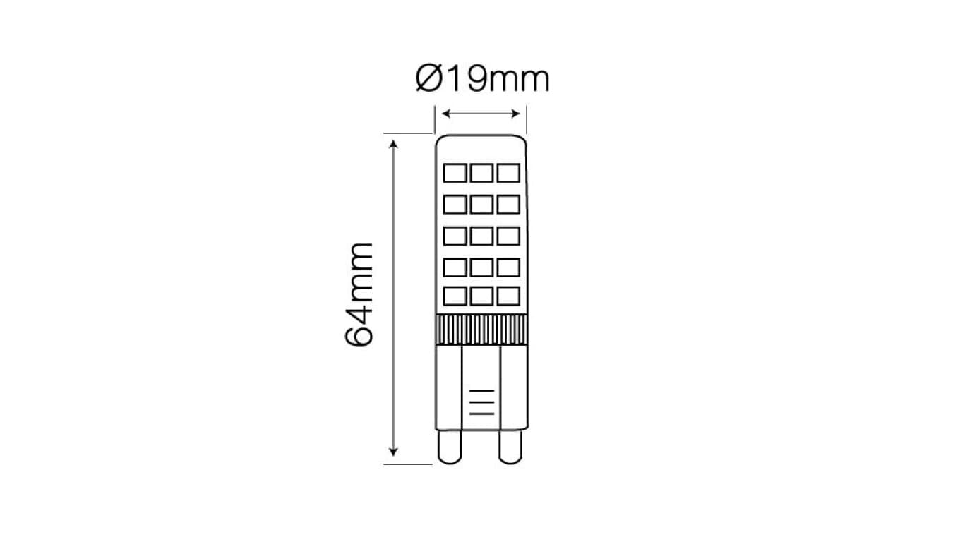 

Źródło światła LED line G9 220-240V 8W 750lm 2700K /247903/