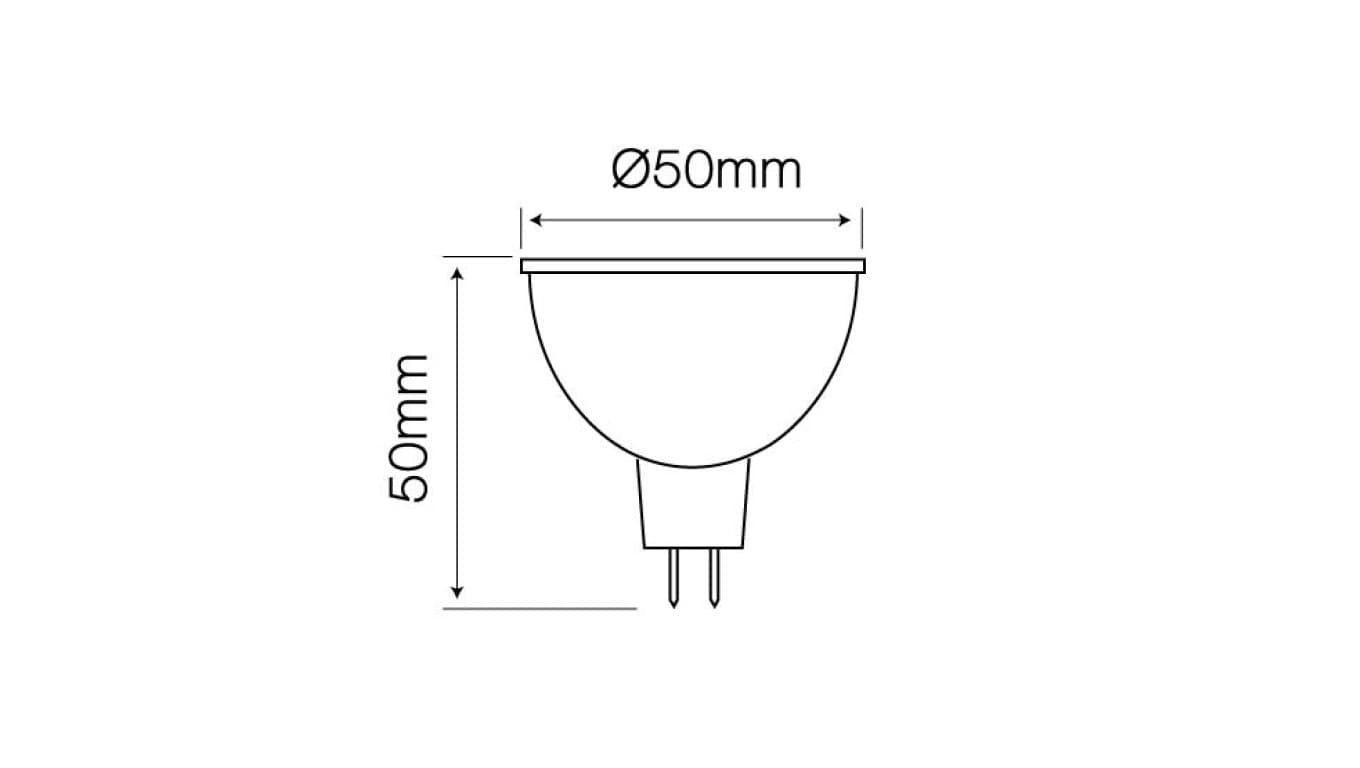 

Źródło światła LED line MR16 SMD 10-18V AC/DC 7W 595lm 2700K /247637/