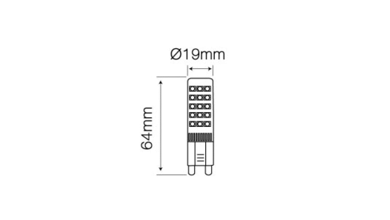 

Źródło światła LED line G9 220-240V 8W 750lm 4000K /247910/