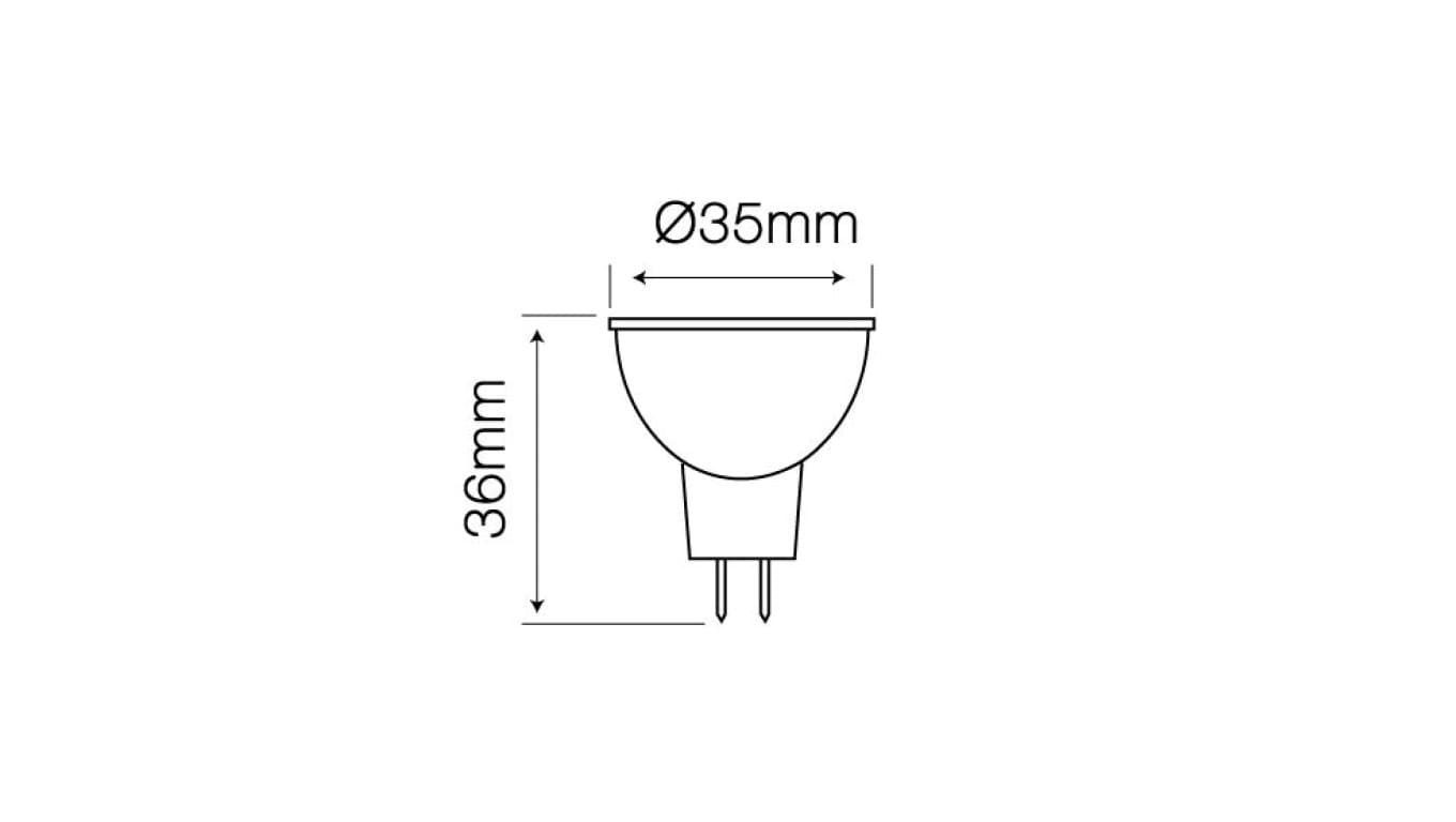 

Źródło światła LED line MR11 SMD 10-14V AC/DC 3W 255lm 2700K 38 /248139/