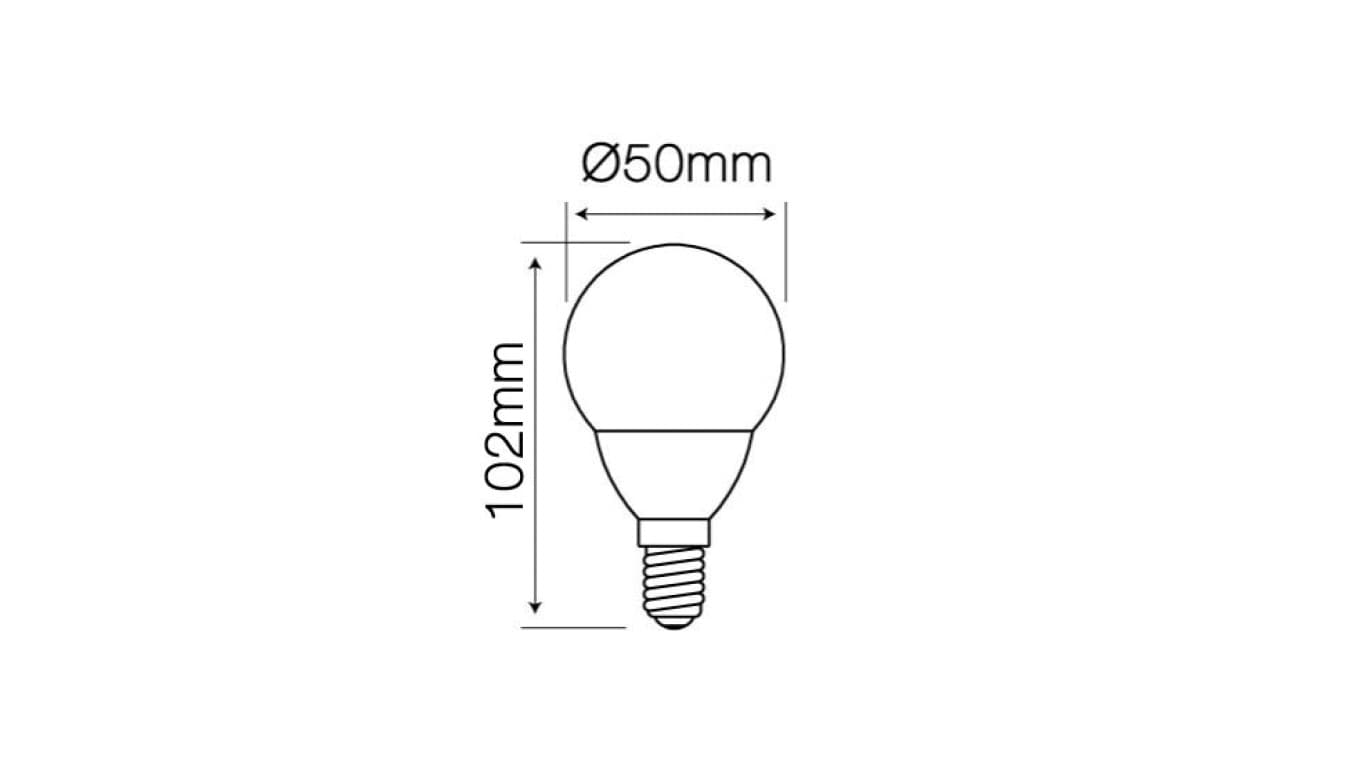

Źródło światła LED line E14 SMD 170-250V 7W 630lm 4000K G50 /470201/