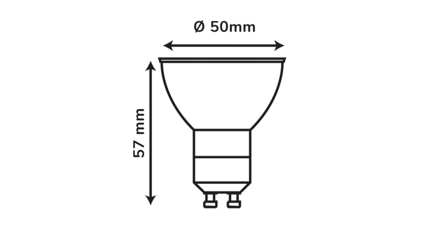 

Źródło światła LEDOM GU10 220-240V 3W 240lm 6500K /244001/