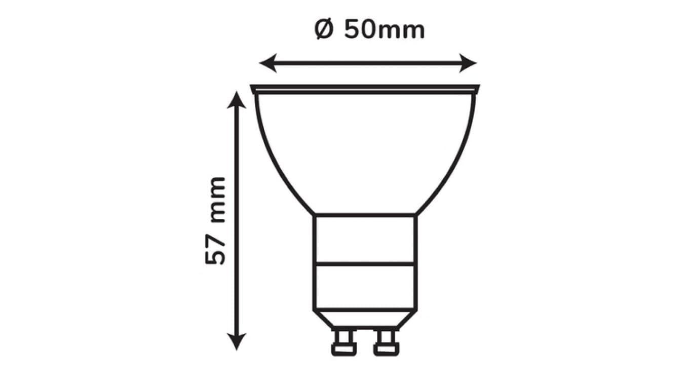 

Źródło światła LEDOM GU10 220-240V 5W 450lm 6500K /244346/