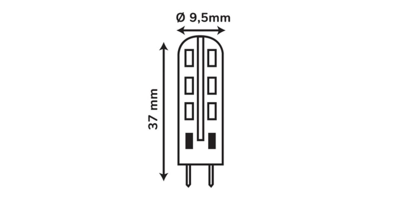 

Źródło światła LEDOM G4 24 SMD3014 12V DC 2W 220lm 3000K SL /244506/