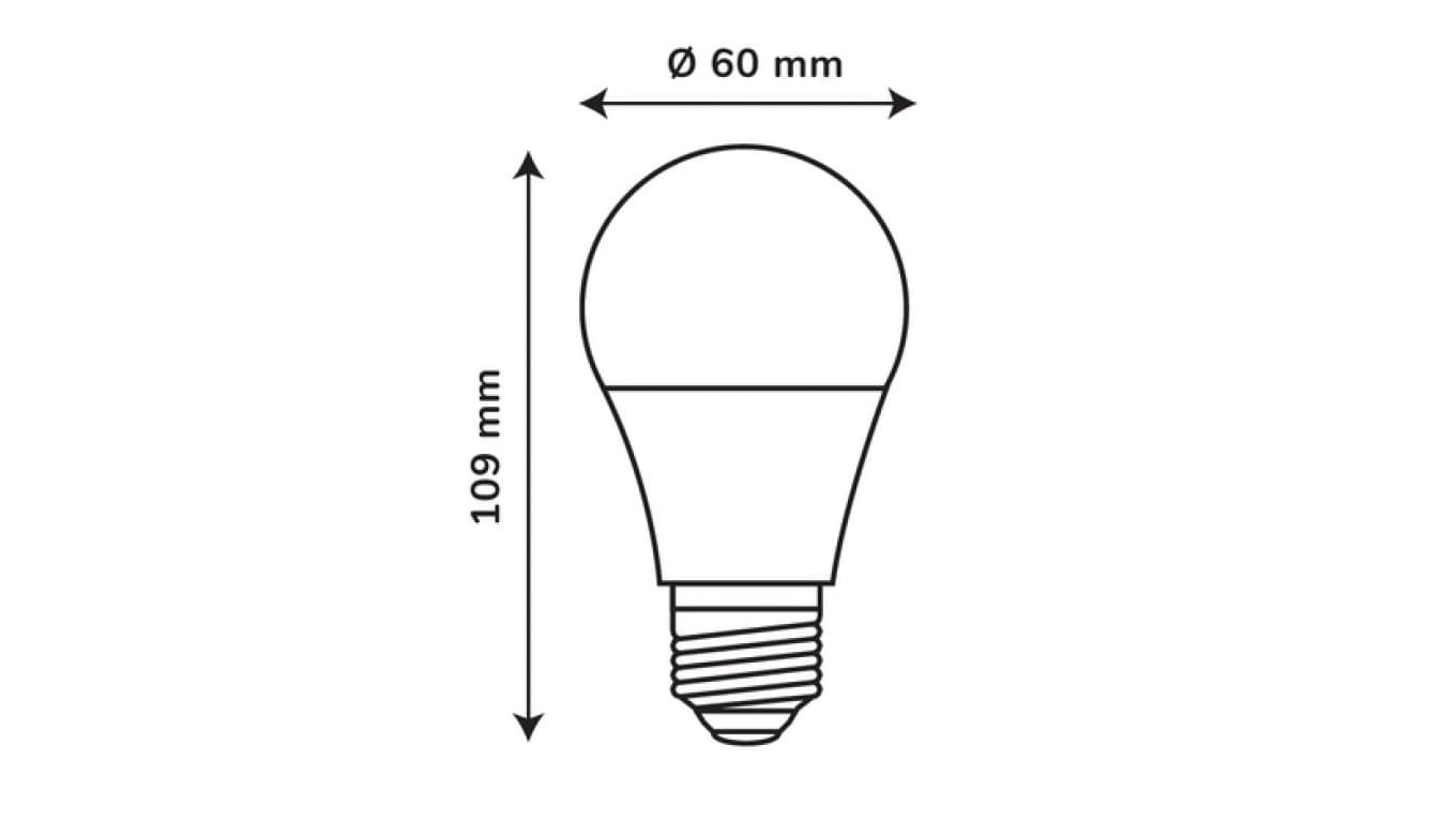 

Źródło światła LEDOM E27 A60 230V 10W 910lm 4000K /247392/