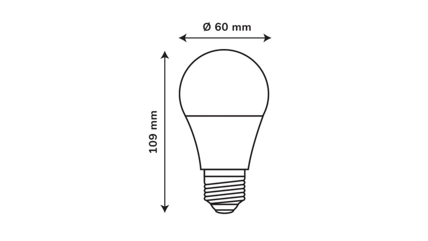 

Źródło światła LEDOM E27 A60 230V 12W 1212lm 3000K /247408/