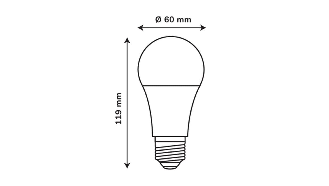 

Źródło światła LEDOM E27 A65 230V 15W 1515lm 4000K /247439/