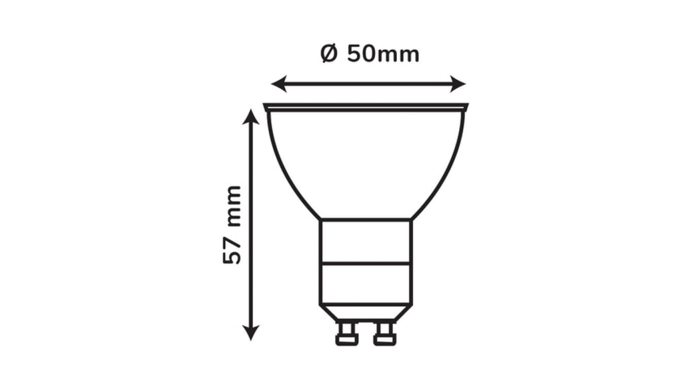 

Źródło światła LEDOM GU10 220-240V 3W 240lm 3000K /248658/