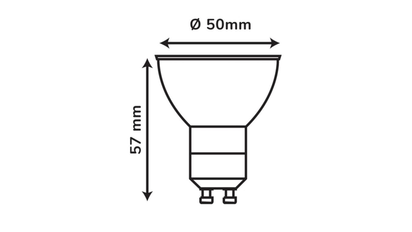 

Źródło światła LEDOM GU10 220-240V 3W 240lm 4000K /248665/
