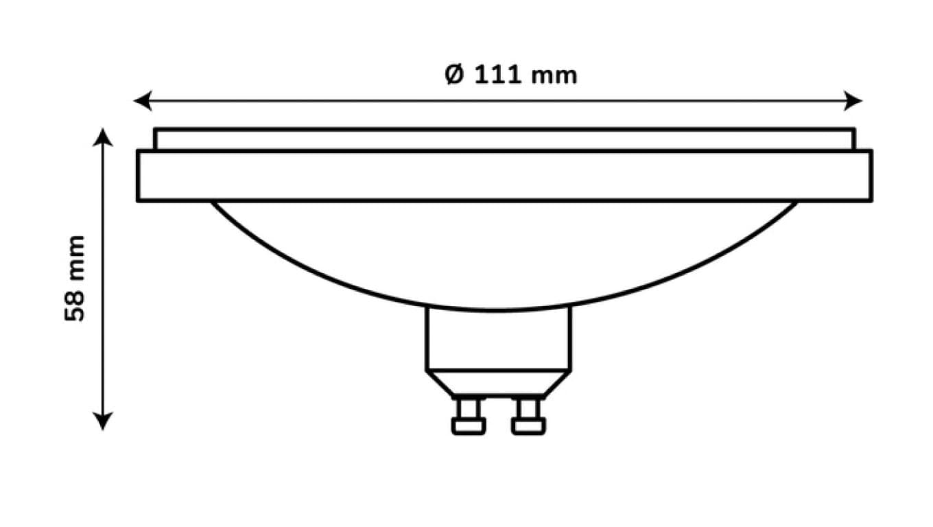 

Źródło światła LEDOM ES111 SMD 175-265V 9W 850lm 4000K szara /249624/